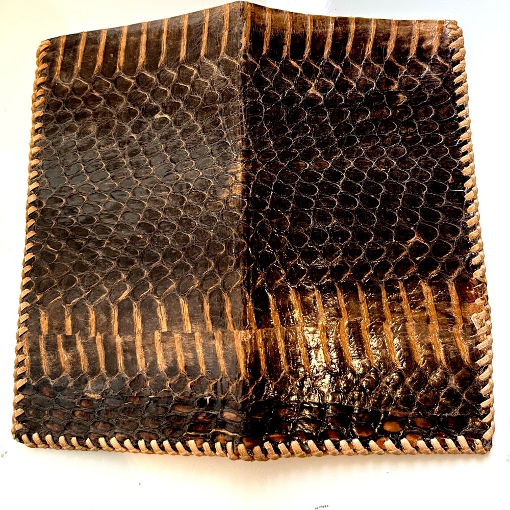 ❗️Sold❗️Vintage 20s Python Wallet Billfold - Picture 2 of 11